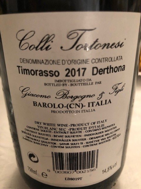 Wine Princess, Wine Blogger, Sommelier, Oscar Farinetti, Timorasso Derthona 2017, Barolo, Cantina Borgogno